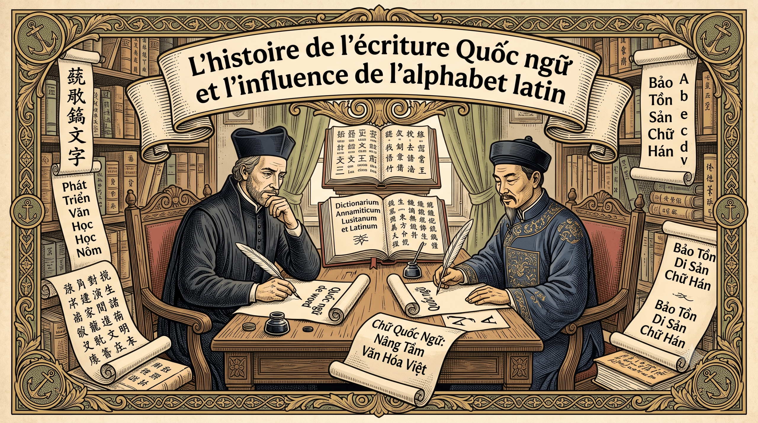 L'histoire de l'écriture Quốc ngữ et l'influence de l'alphabet latin