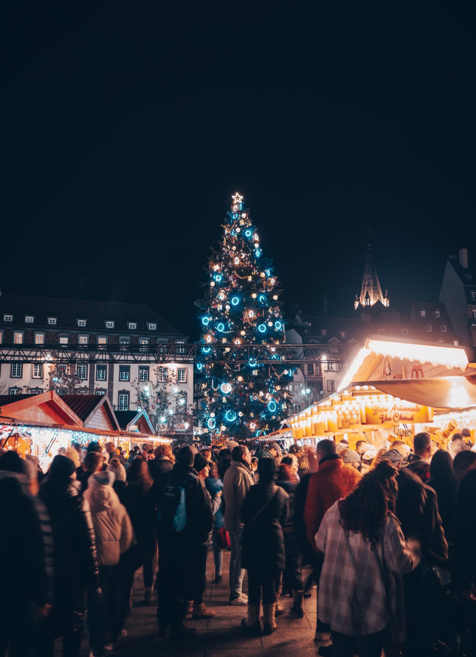 Winter and Christmas holiday celebrations in France